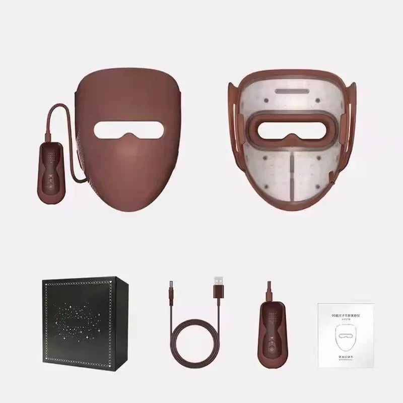 Red light therapy beauty mask