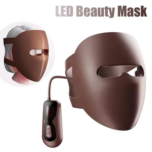 Red light therapy beauty mask